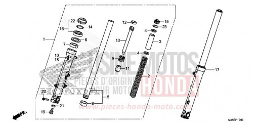 FRONT FORK NC750JH de 2017